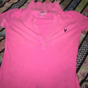 A pink button shirt for women